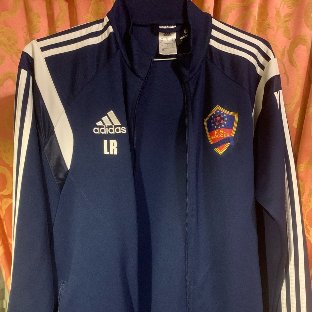 Nice Sport sweater - Blue with white stripes on the arms